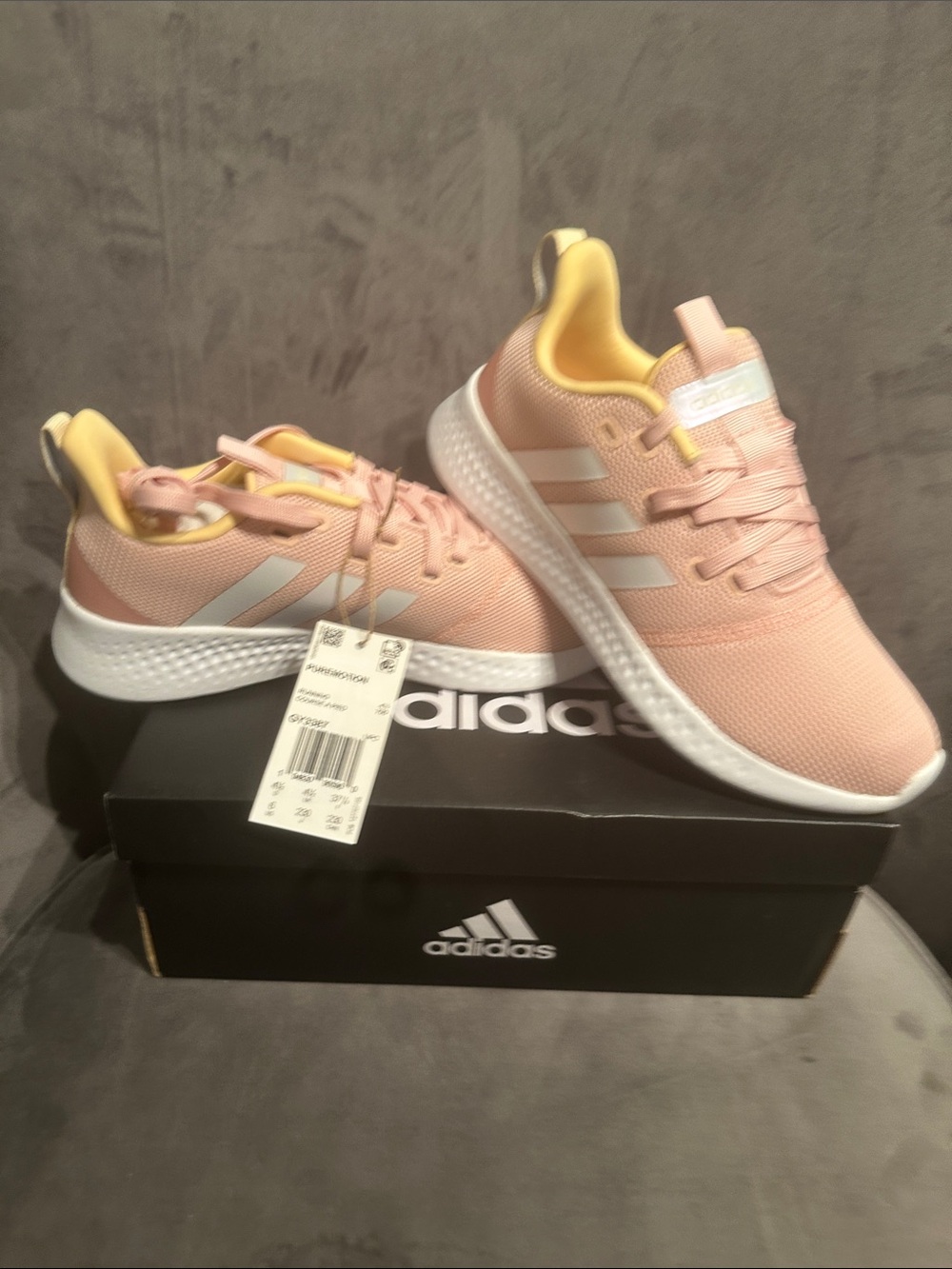 adidas Women’s Pink and Yellow Athletic Sneakers